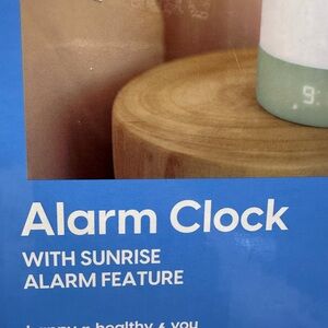 Sunrise Alarm Clock with Green Accent